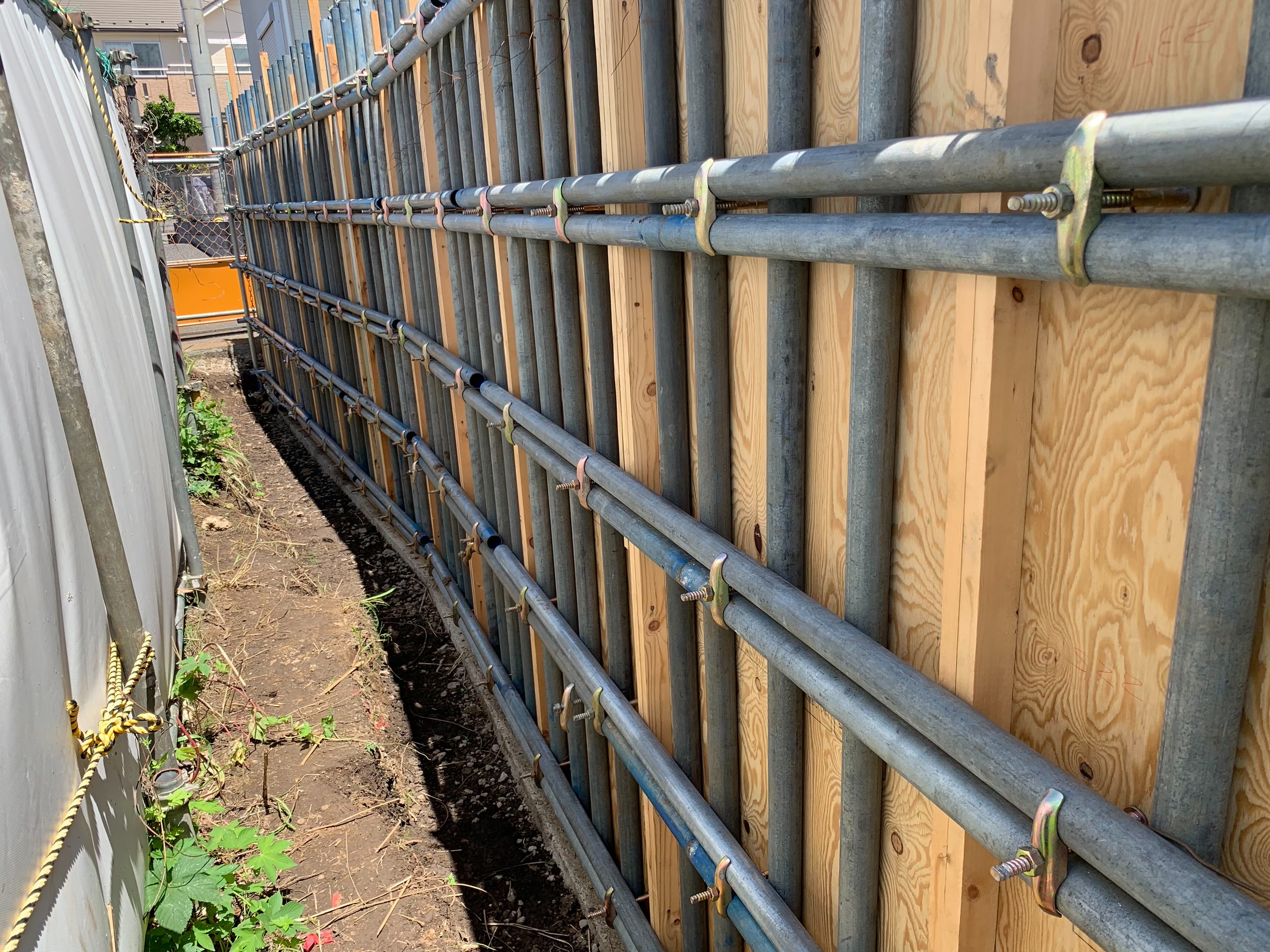 市ヶ尾造成工事の施工写真 2